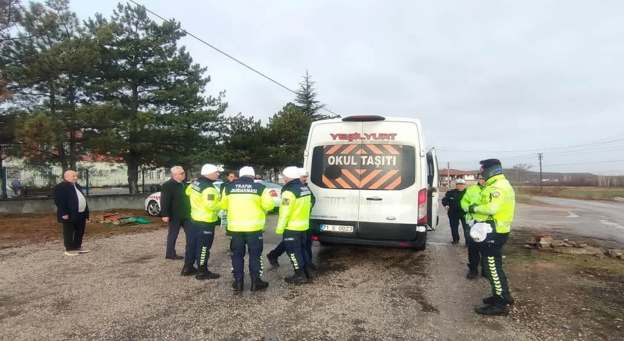 Kırıkkalede öğrenci servislerine denetim