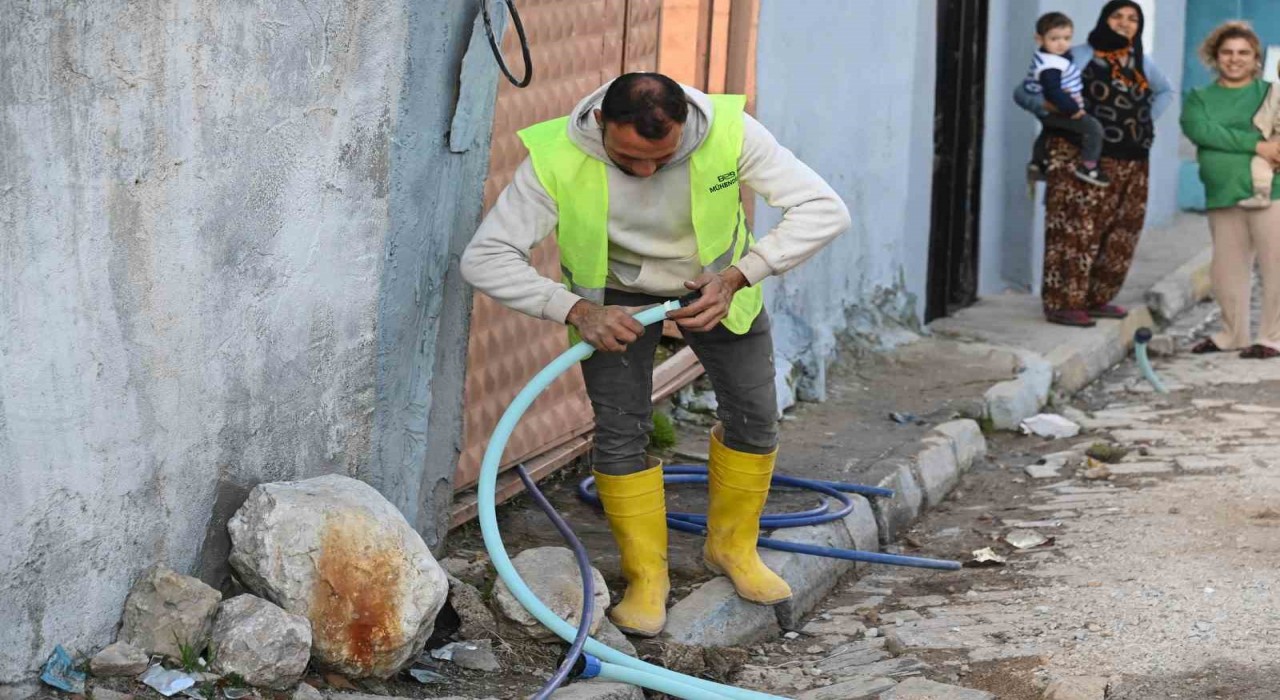Kırkağaçta eski asbestli alt yapılar değiştiriliyor