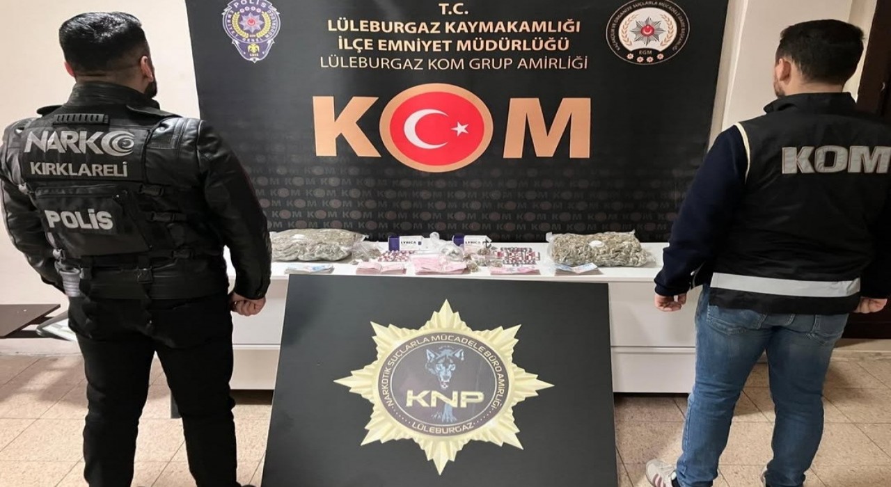 Kırklarelide uyuşturucu operasyonu: 2 tutuklama