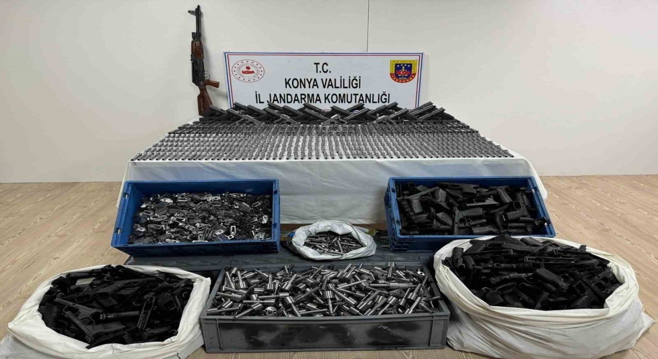 Konyada iş yeri silah imalathanesi çıktı