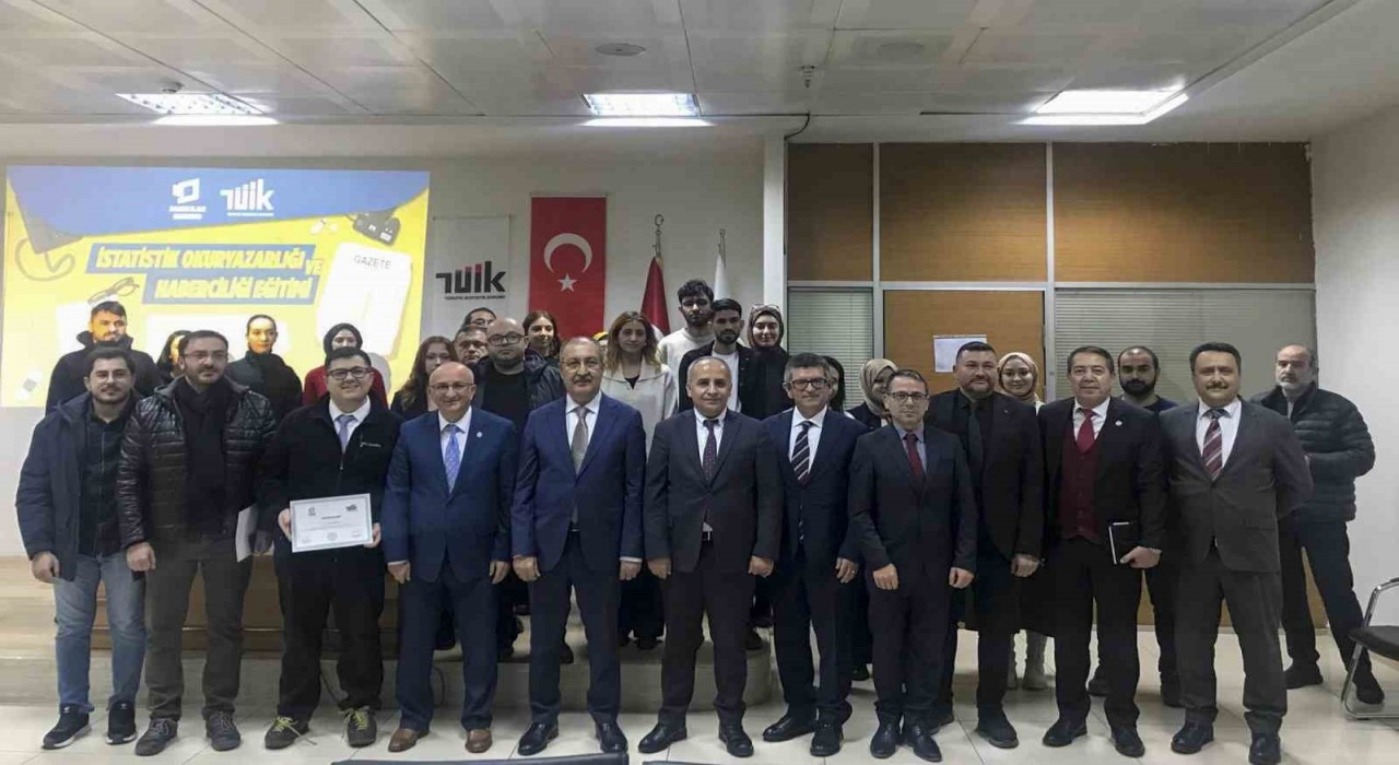 Konyada İstatistik Okuryazarlığı ve Haberciliği eğitim programı, sertifika töreniyle sona erdi