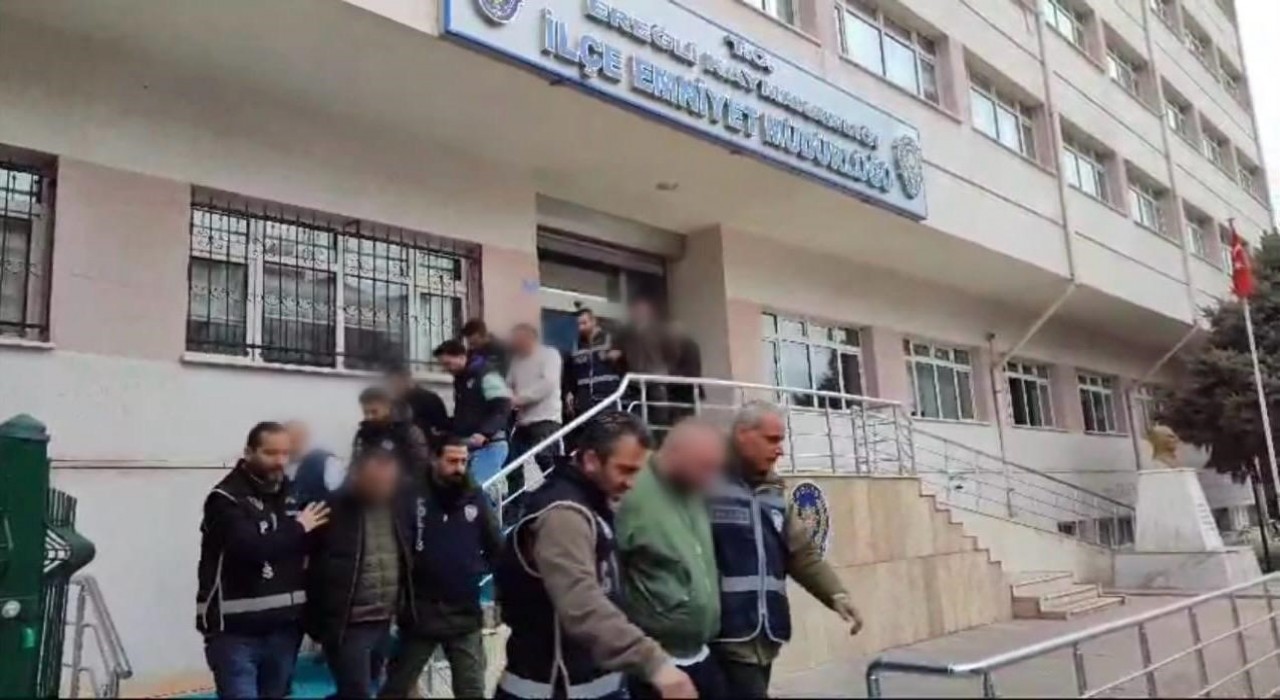 Konyada suç örgütüne operasyon: 5 tutuklama