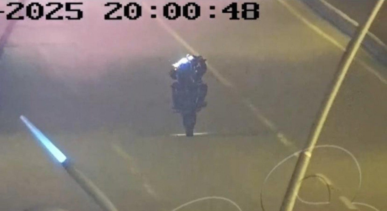 Kural ihlali yapan motosiklet sürücüsü KGYSye takıldı
