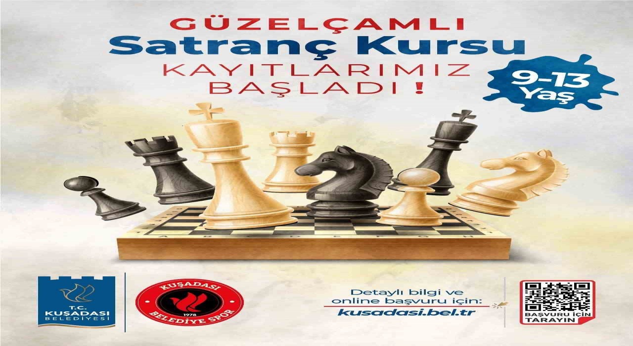 Kuşadası Belediyesinden çocuklar için ücretsiz satranç kursu