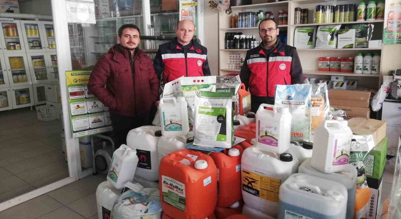 Kütahyada gübre bayilerinde kontrol ve denetim