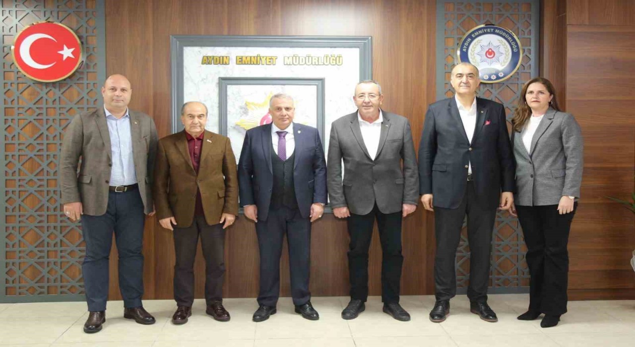 KUTO Yönetimi Aydın İl Emniyet Müdürü Erdoğan ve İl Kültür Turizm Müdürü Demirle görüştü
