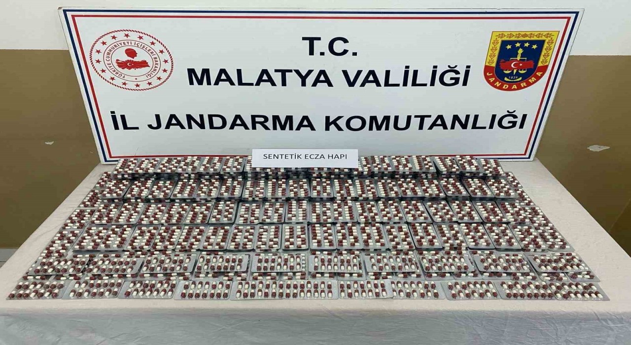 Malatyada 5 bin 469 sentetik hap ele geçirildi