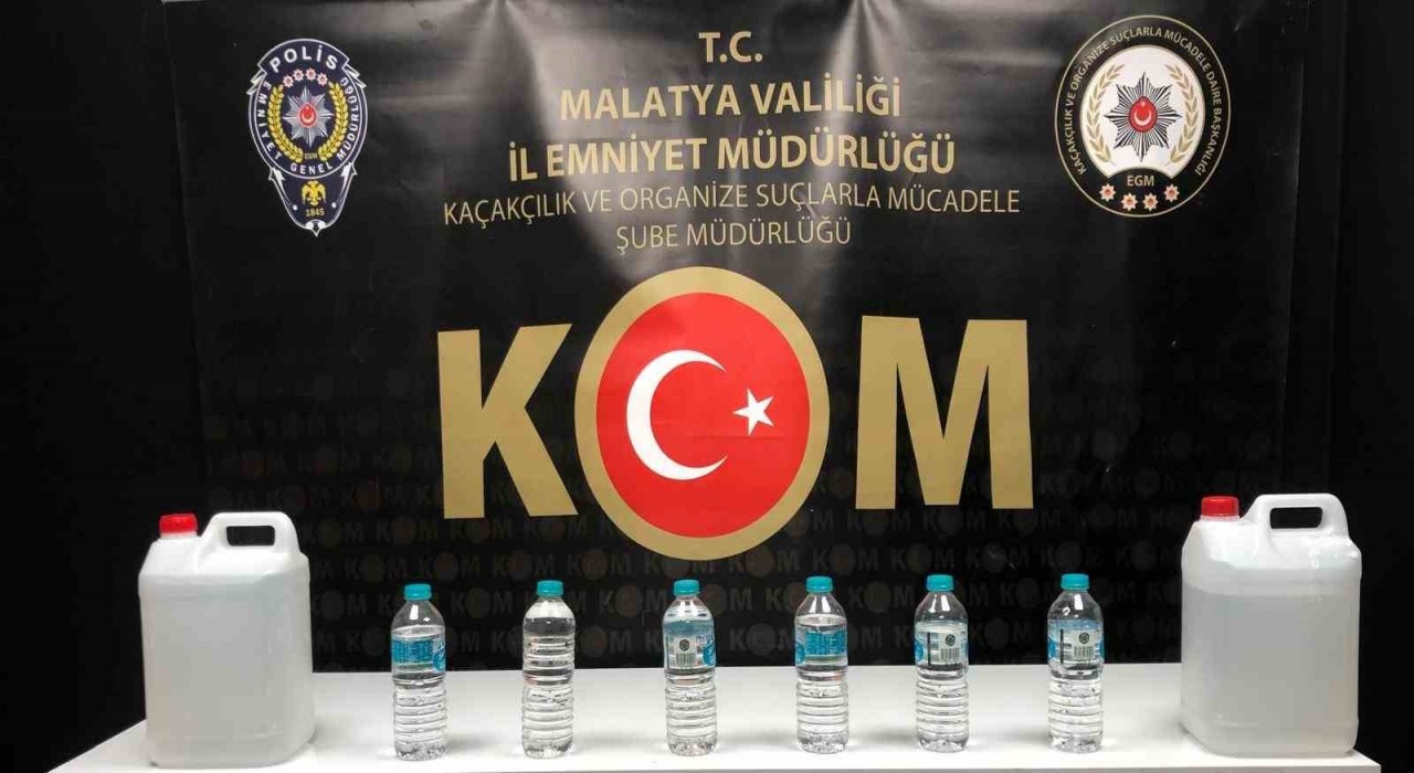 Malatya’da Kaçak Tütün ve Sahte Alkol Ele Geçirildi
