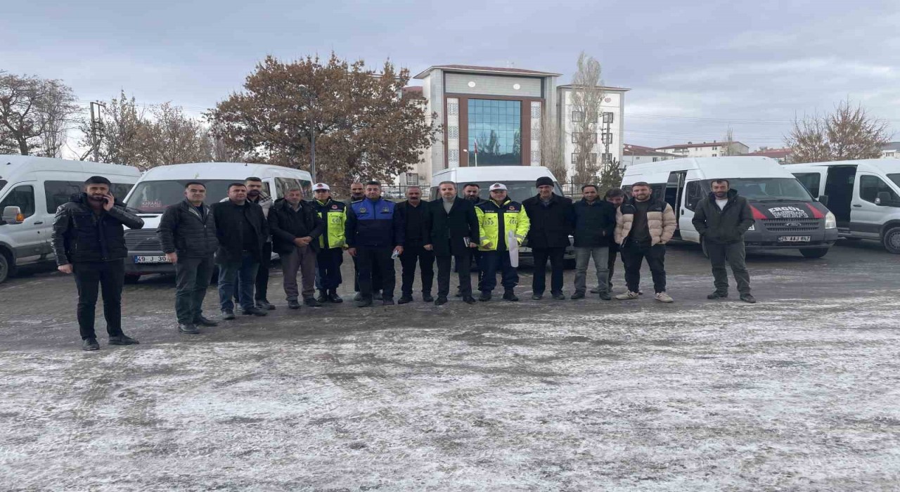 Malazgirtte servis araçlarına sıkı denetim