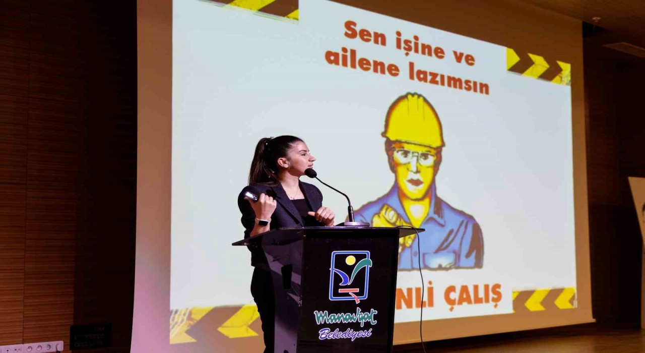 Manavgat Belediyesinden temizlik personeline iş sağlığı ve güvenliği eğitimi