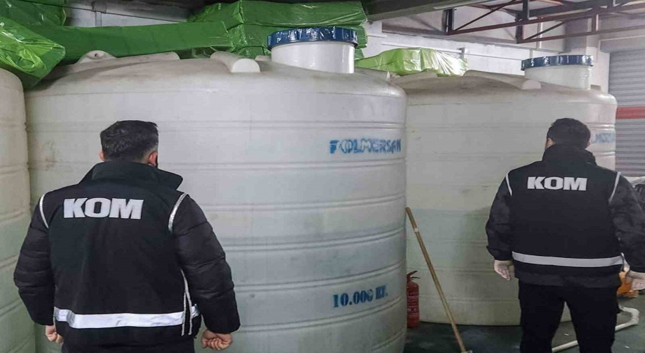 Manisada binlerce litre kaçak alkol ele geçirildi