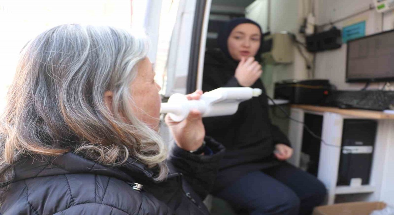 Manisalılara solunum testi yapıldı