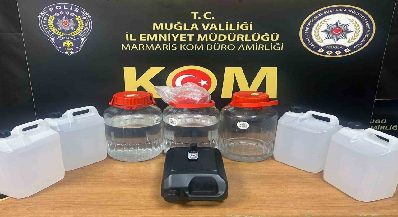 Marmaris ve Bodrumda sahte alkol operasyonu