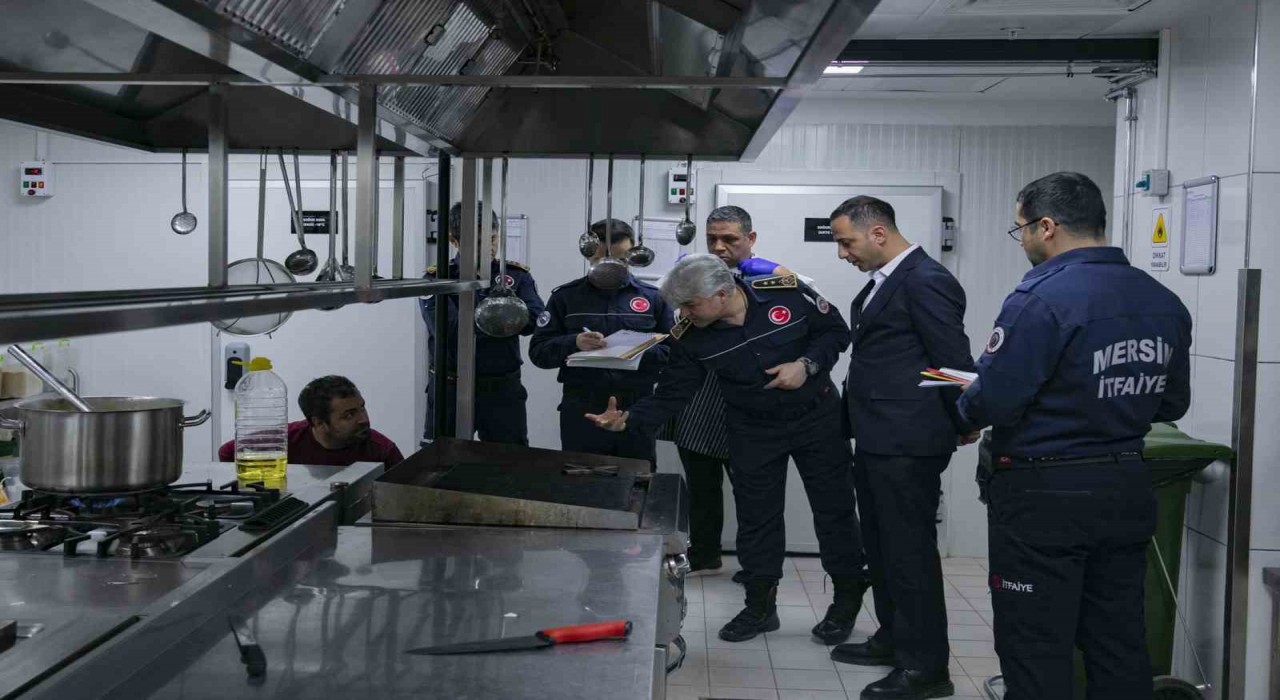 Mersinde oteller yangın riskine karşı denetleniyor