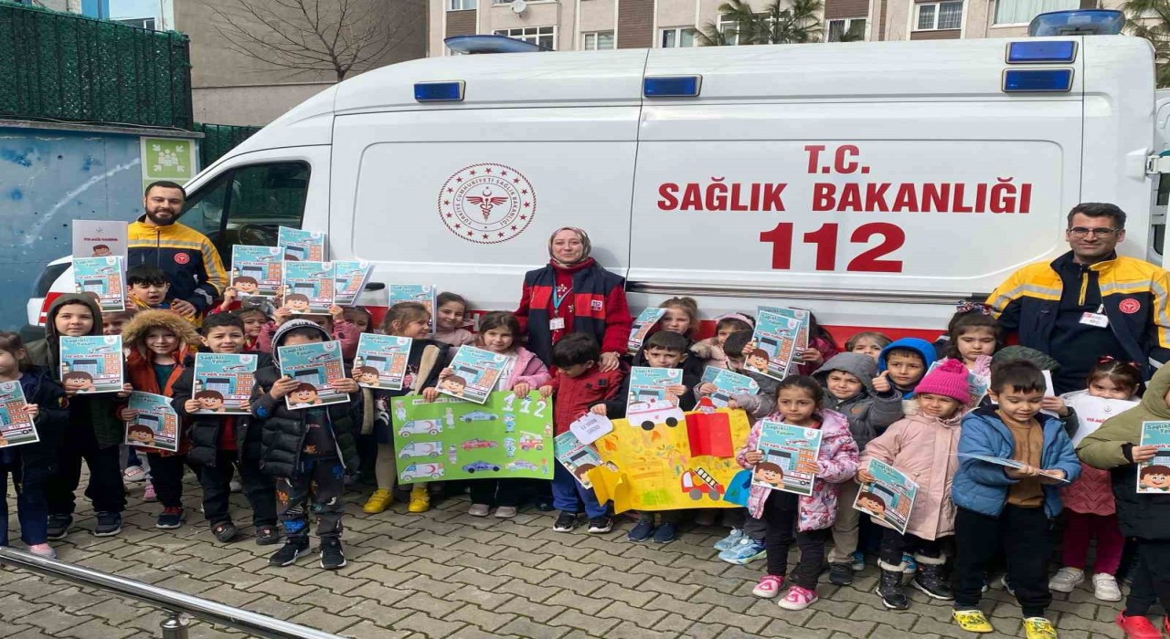 Miniklerde 112 Acil farkındalığı oluşuyor