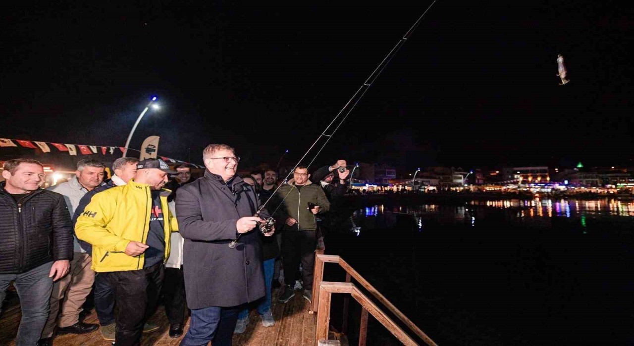 Mordoğanda balık avı heyecanı