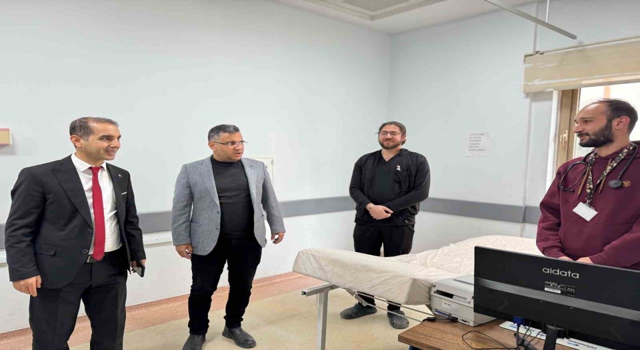 Müdür Şirik, Kahta Devlet Hastanesinde incelemelerde bulundu