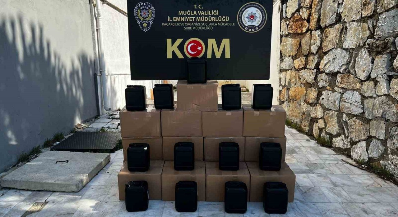 Muğlada kaçak alkol operasyonu