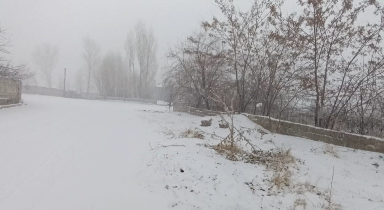 Muradiyede kar yağışı