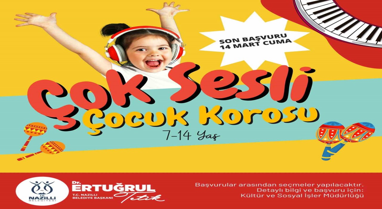 Çok Sesli Çocuk Korosu Nazilli’de Başlıyor