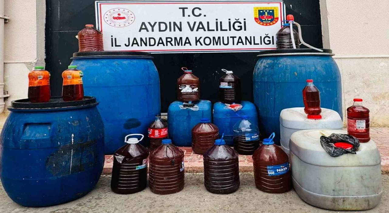 Nazillide sahte içki üretimine jandarma engeli