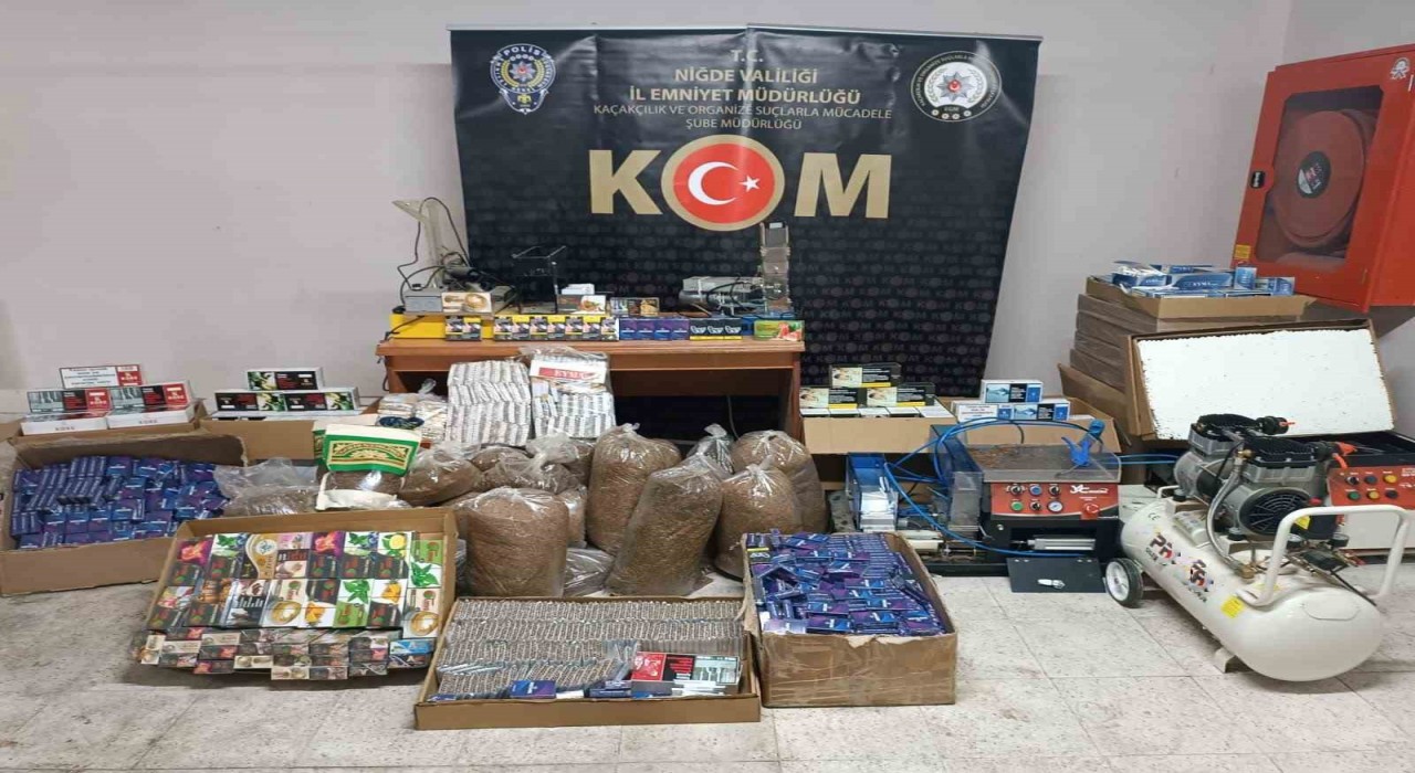 Niğdede kaçak sigara operasyonu: 2 şüpheli yakalandı