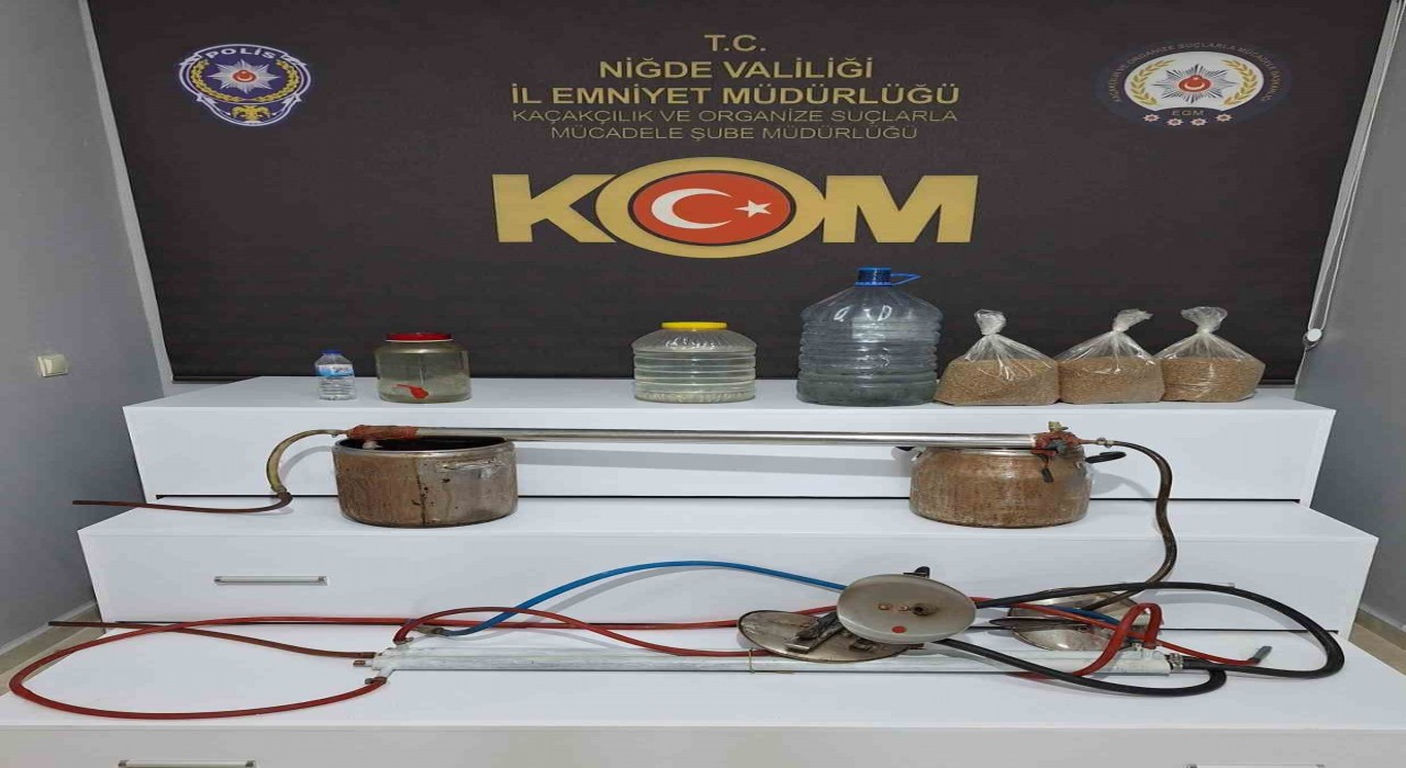 Niğdede sahte alkol operasyonu: 1 kişi tutuklandı