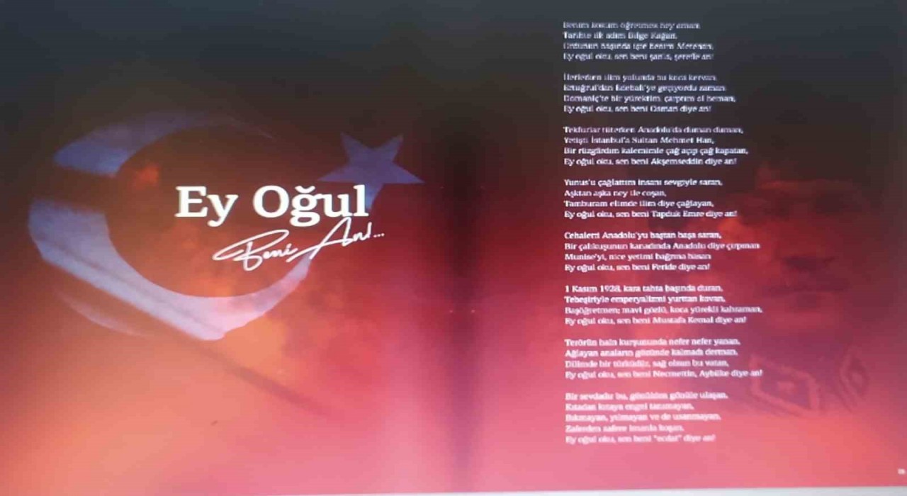 Öğretmen Doğanın Ey Oğul Beni An isimli şiiri ÖğretmenİZ dergisinde