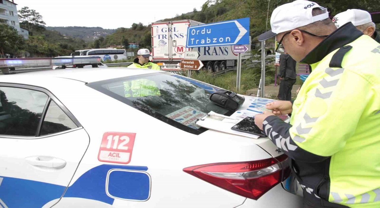 Ordu Trafik Ekipleri 5 Bin Araçta Denetim Gerçekleştirdi