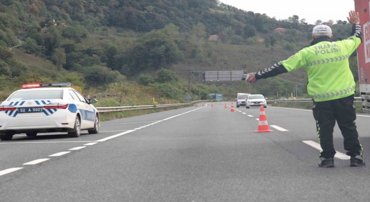 Orduda bir haftada yaklaşık 13 bin araç ve sürücüsü denetlendi