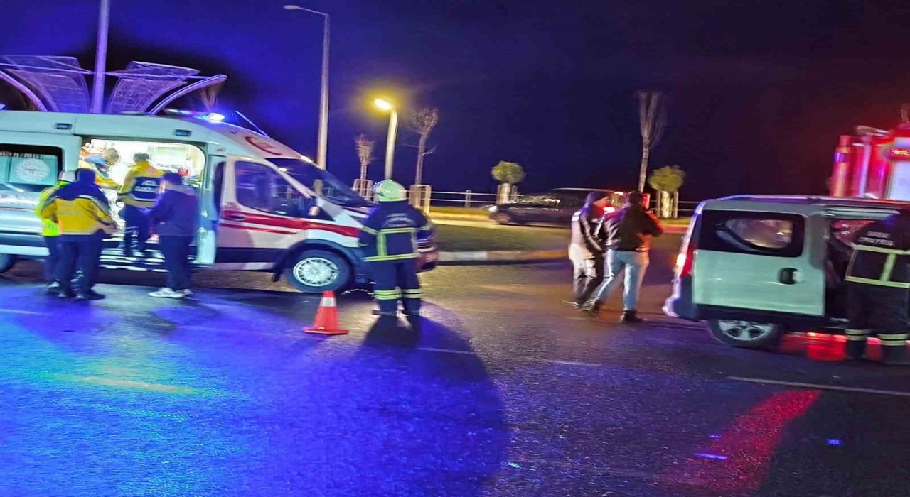 Orduda iki araç çarpıştı: 2 yaralı