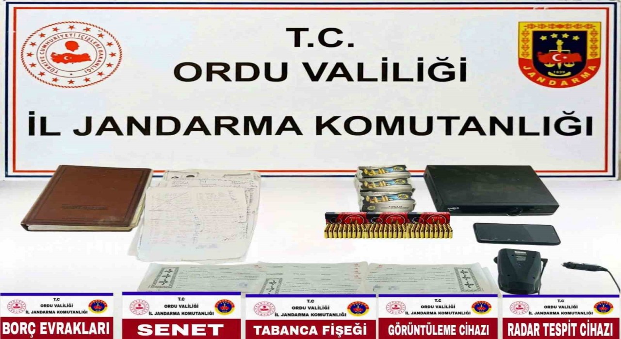 Orduda tefecilik operasyonunda 1 tutuklama