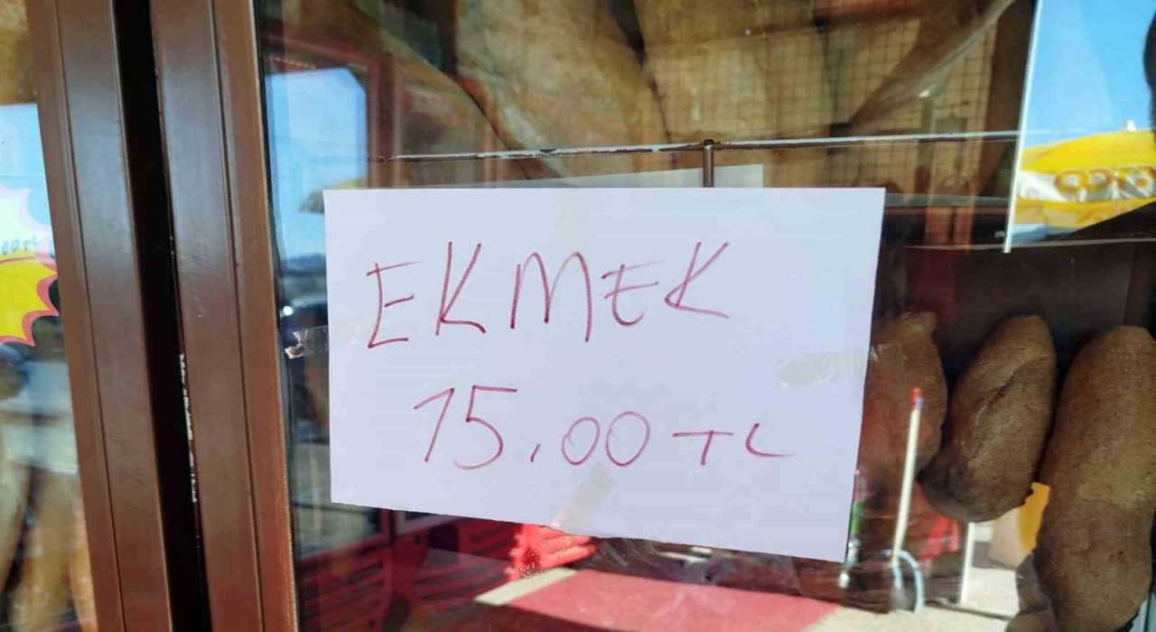 Ortacada ekmek 15 lira oldu