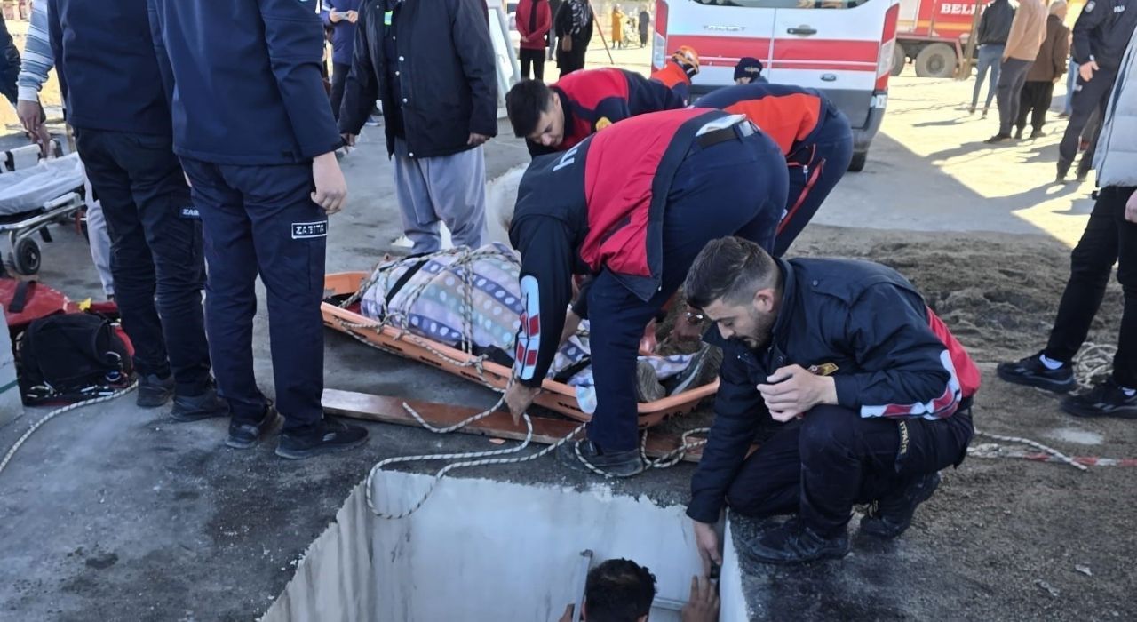 Osmaniye’de Depo İnşaatına Düşen Kişi Kurtarıldı