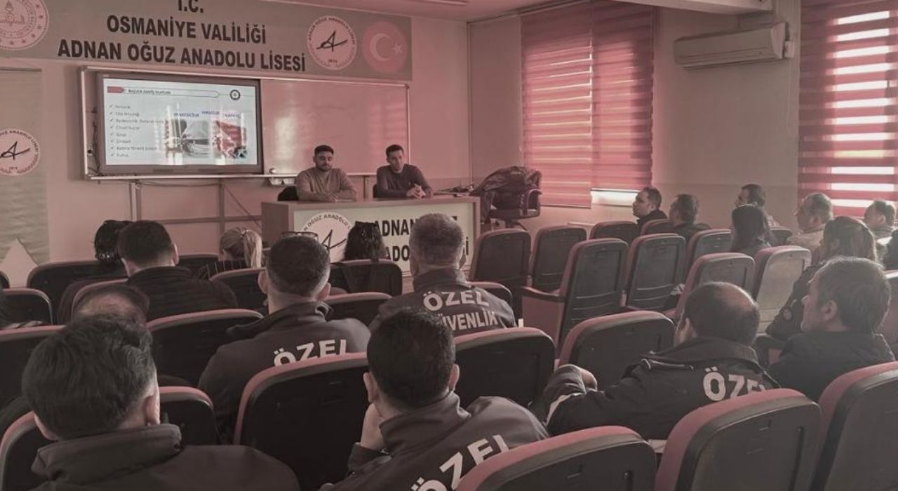 Osmaniye’de Özel Güvenlik Görevlilerine KAAN Uygulaması Kapsamında Eğitim Verildi