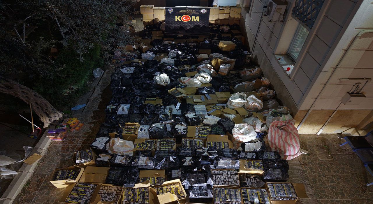 Osmaniye’de Rekor Kaçak Sigara Operasyonu: 146.800 Paket Ele Geçirildi