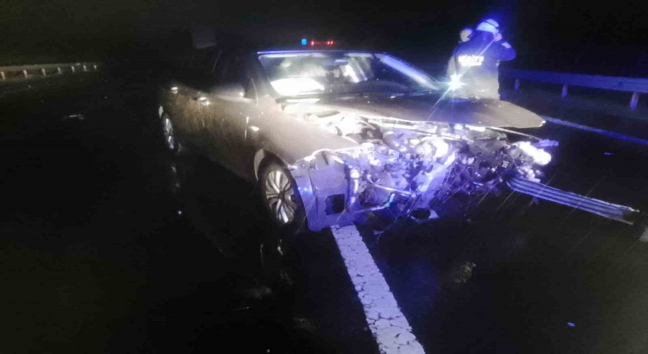 Otoyolda trafik kazası: 1 yaralı