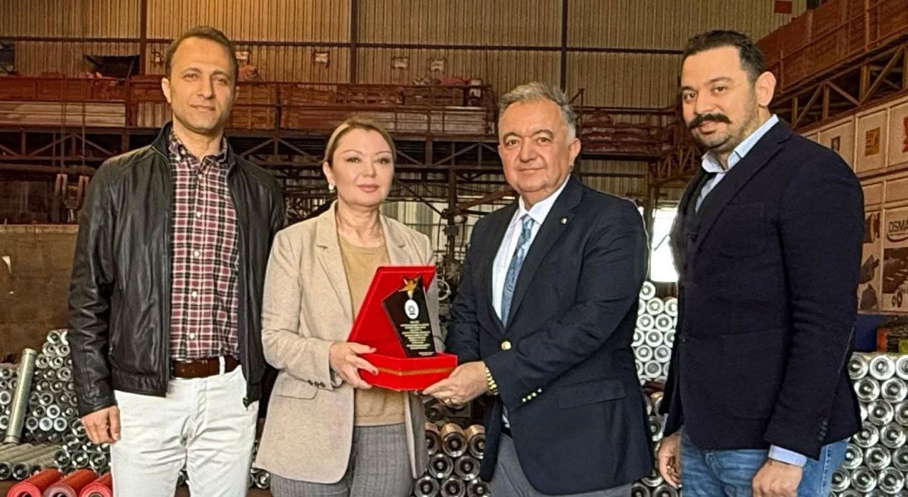 OTSO’dan Başarılı Sanayi Kuruluşuna Tebrik ve Plaket Takdimi