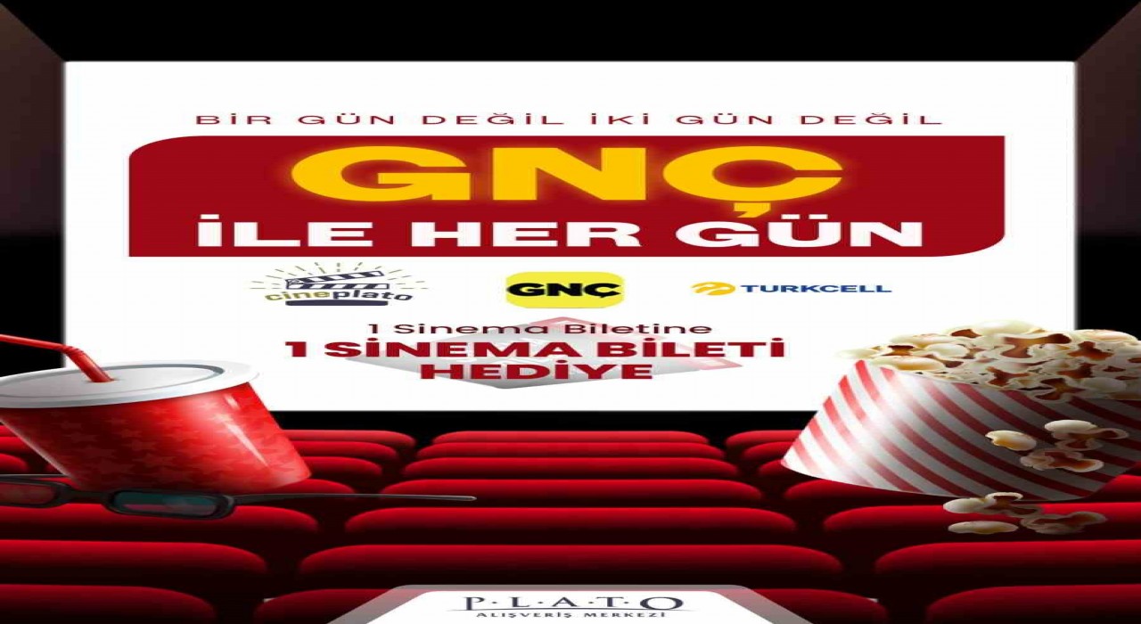 Plato AVMde sinema kampanyası: 1 bilet alana 1 bilet hediye