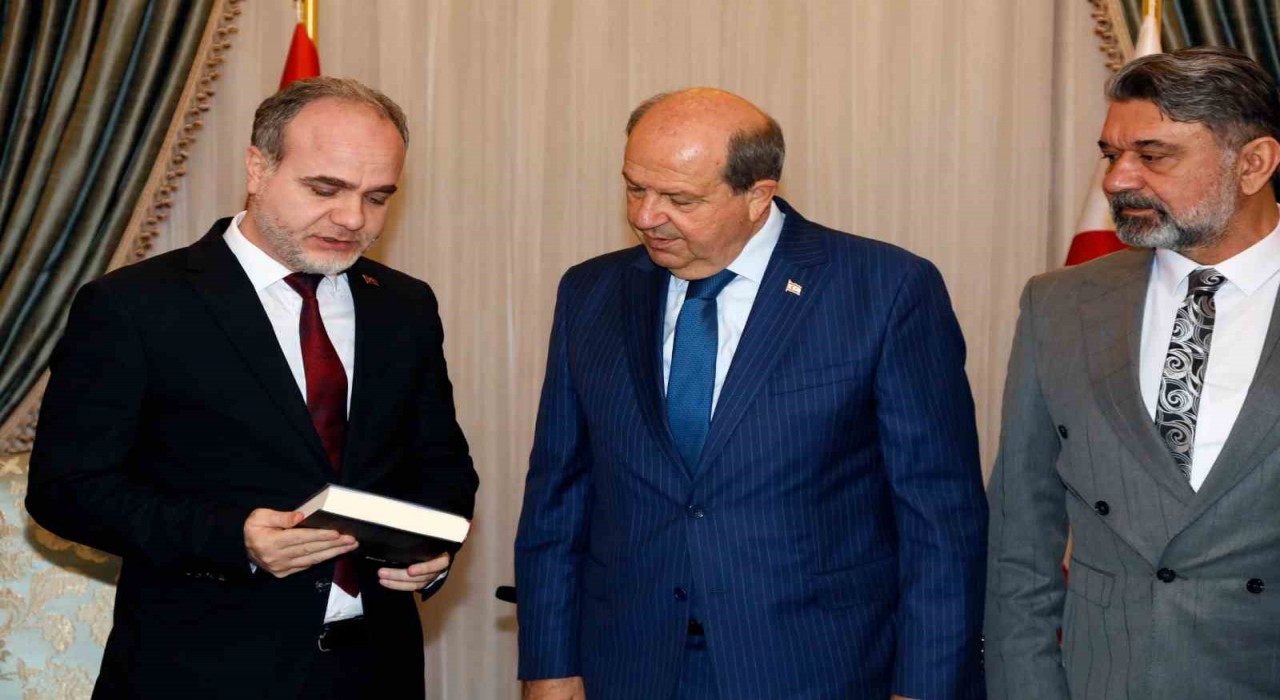 Rektör Usludan KKTC Cumhurbaşkanı Ersin Tatara Ziyaret
