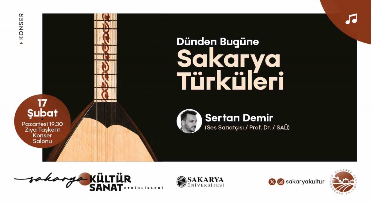 Sakaryanın kültürü türkülerle hayat bulacak
