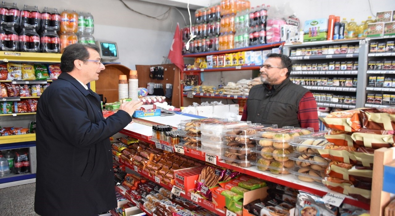 Kaymakam Ali Güldoğan Mahalle Bakkallarını Ziyaret Etti