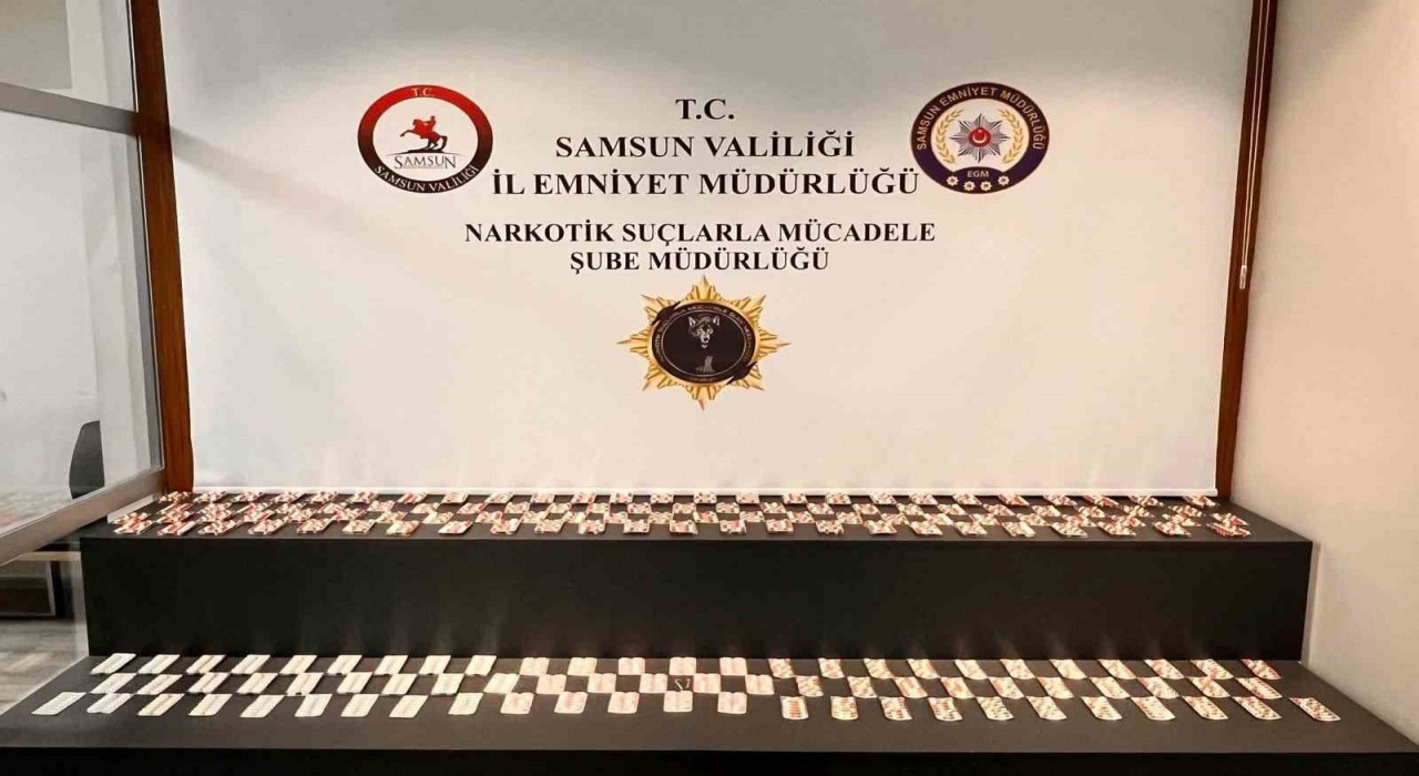 Samsunda 2 bin 392 adet sentetik ecza ele geçirildi
