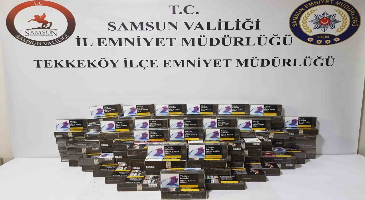 Samsunda 20 bin adet doldurulmuş kaçak makaron ele geçirildi