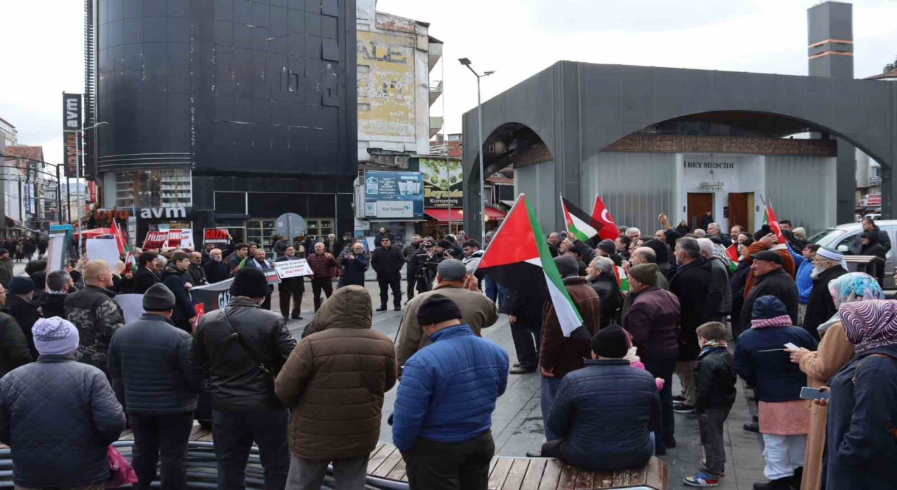 Samsunlulardan ABD ve İsraile tepki: Gazze boşaltılamaz