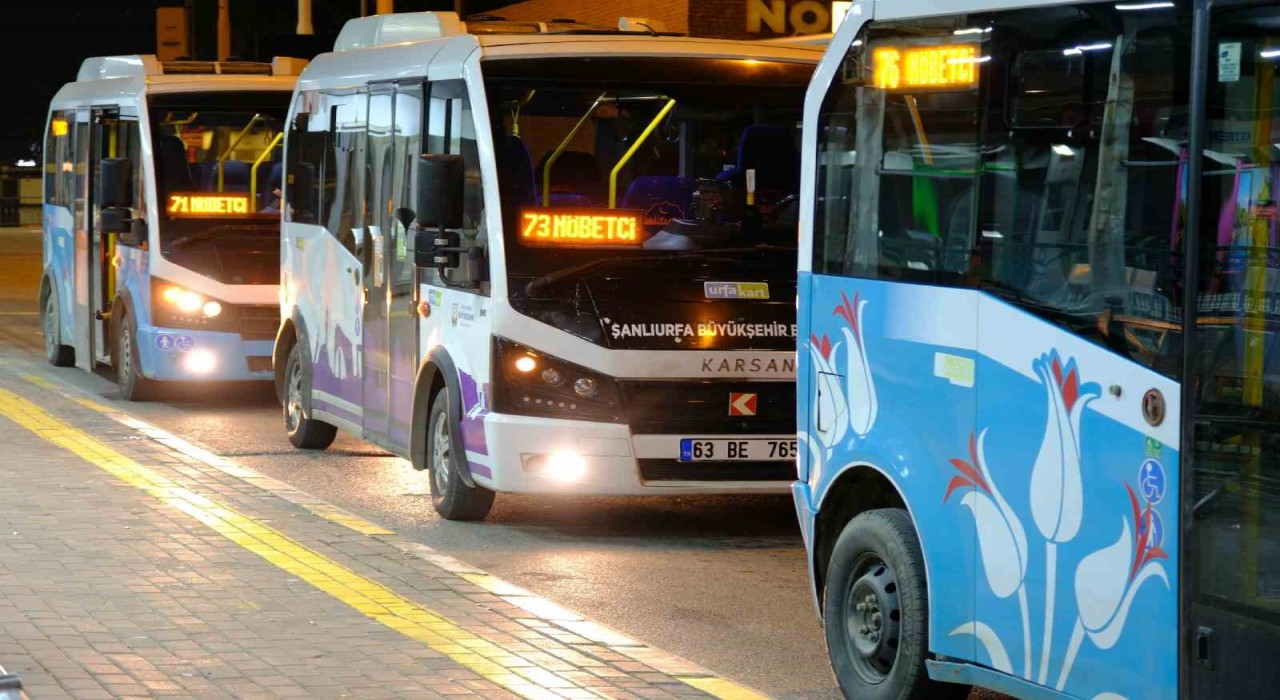 Şanlıurfada gece ulaşımı başladı