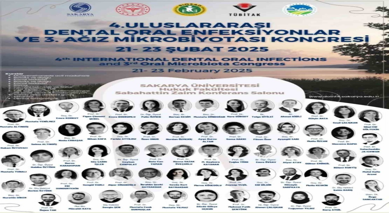 SAÜde 4. Uluslararası Dental Oral Enfeksiyonlar ve 3. Ağız Mikrobiyatası Kongresi düzenlenecek