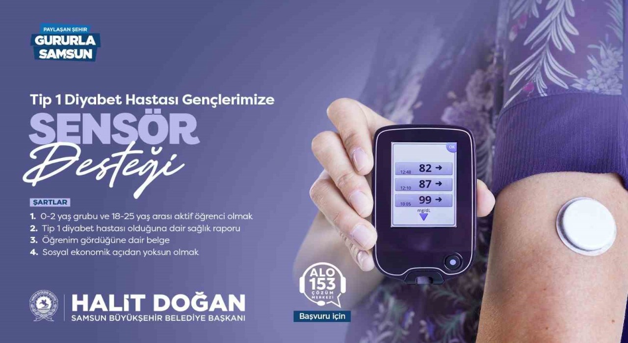 SBBden diyabet hastası gençlere sensör desteği