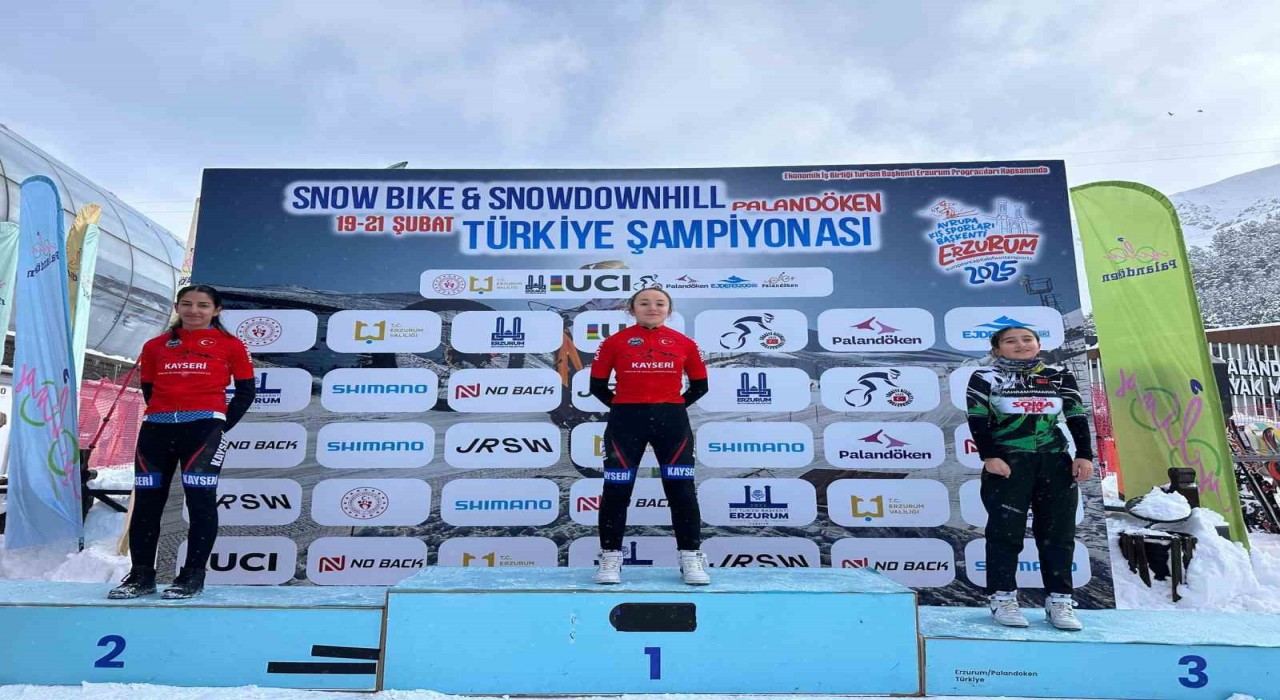 Snowbike Türkiye Şampiyonasına Kayseri damgası