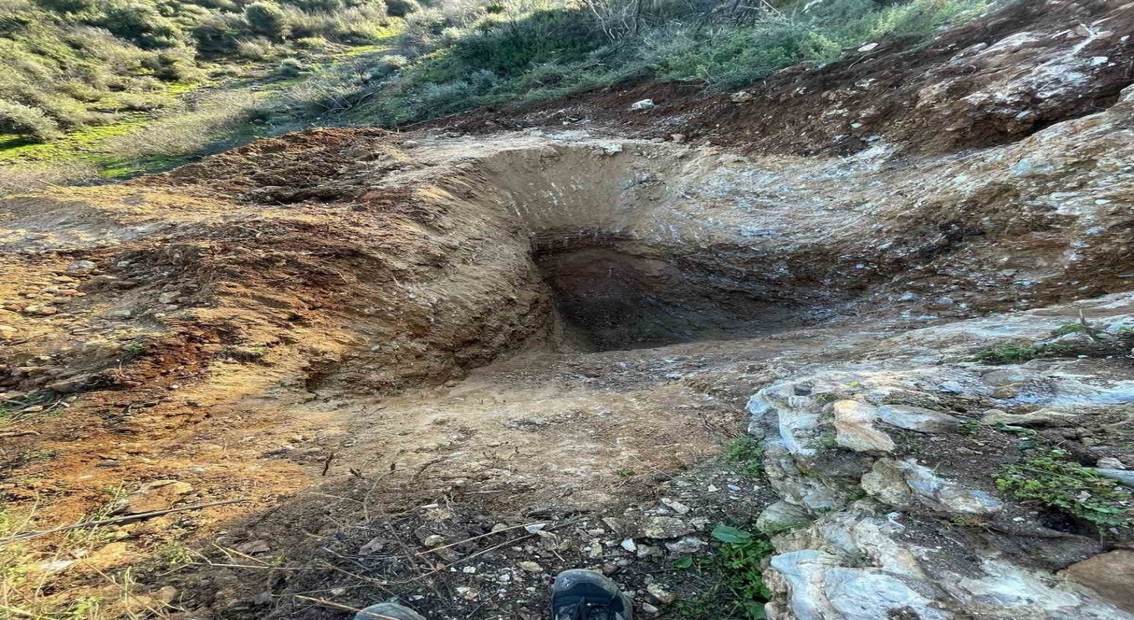 Sökede kaçak kazı operasyonu